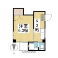 ヴィラ松山 5階 １Kの間取り図