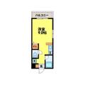 道ノ尾ＳＣ 3階 ワンルームの間取り図