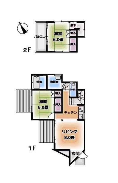 Oaza Omae (Omae Station), Tsumagoi Village, Agatsuma District, 2-story building, 2LDK &mdash; photo 1