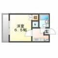 岡山市中区 中納言町（中納言駅） 3階 １Kの間取り図