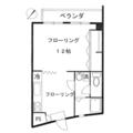 チサンマンション祐天寺 １０２ １DKの間取り図