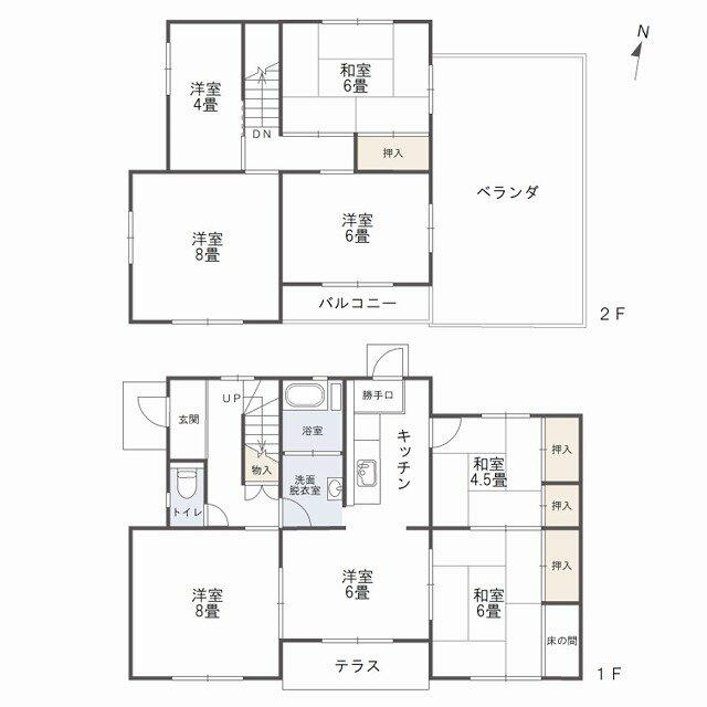 Minato, Naka Ward, Okayama City (near Higashiyama/Okaden Museum Station) 2-story building, 8K &mdash; photo 1