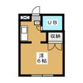 メゾン御塔坂 ２０２ ワンルームの間取り図