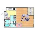 アクエルド諏訪山 4階 １Kの間取り図