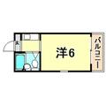 神戸市東灘区 御影中町６丁目（御影駅） 1階 ワンルームの間取り図