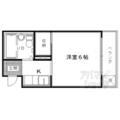 京都市右京区 太秦安井馬塚町（花園駅） 3階 １Kの間取り図