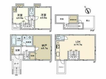 アットホーム】府中市 清水が丘2丁目（多磨霊園駅） 3階建