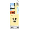 柏市 西原２丁目（江戸川台駅） 1階 １Kの間取り図