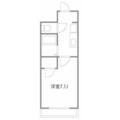 ヒルズＬＲ新館 4階 １Kの間取り図