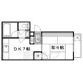 京都市上京区 観三橘町（今出川駅） 1階 １DKの間取り図