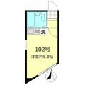 北区 神谷３丁目（王子神谷駅） 1階 ワンルームの間取り図