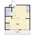 浜松市中央区 富塚町 3階 ワンルームの間取り図