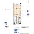 グランスイート大塚 ２０３ １DKの間取り図