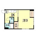 神戸市灘区 船寺通５丁目（西灘駅） 3階 １DKの間取り図