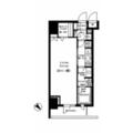 パークルージュ赤坂檜町 ３０４ １Kの間取り図