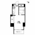 港区 麻布台２丁目（神谷町駅） 8階 １Kの間取り図