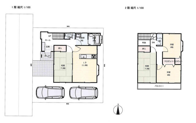 アットホーム】板野郡北島町 鯛浜字西ノ須（勝瑞駅） 2階建 4DK