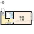橘ハイツ ４０３ １Kの間取り図