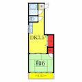 前田マンション ２０５ １DKの間取り図