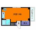 シャルム大石 3階 ワンルームの間取り図