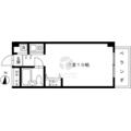 新神楽坂ハウス ６１６ ワンルームの間取り図