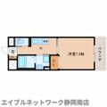静岡市駿河区 曲金５丁目（東静岡駅） 2階 １Kの間取り図