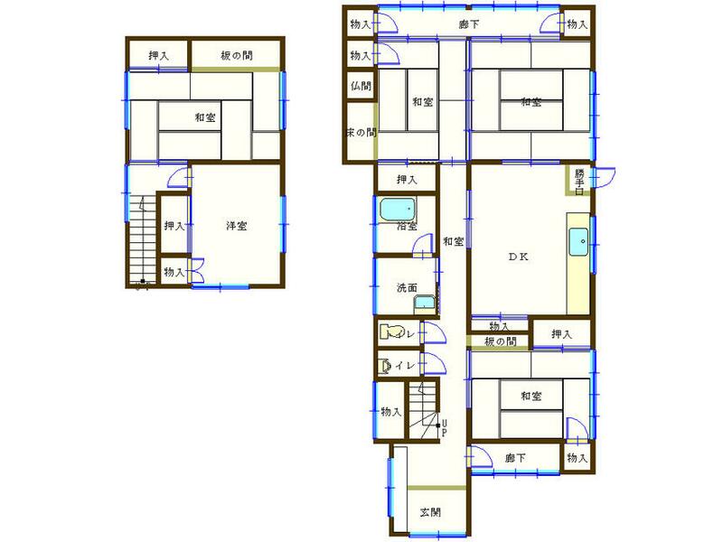 Shimonoseki City, Toyoura Town Oaza Muratsu Shimo (Kuroimura Station) 2-story building 5DK