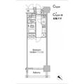 レジディア市ヶ谷Ⅱ ９０２ １Kの間取り図