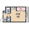 アンフィニィ橋の内３ ２０２ ワンルームの間取り図