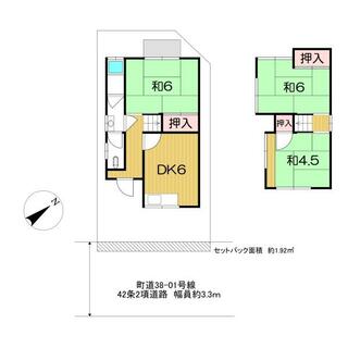 In Ide-machi, Tsumagoi-gun, 2-story building with 3DK layout in Ide Hirayama (Yamashiro-Taga Station) for 1.95 million yen.