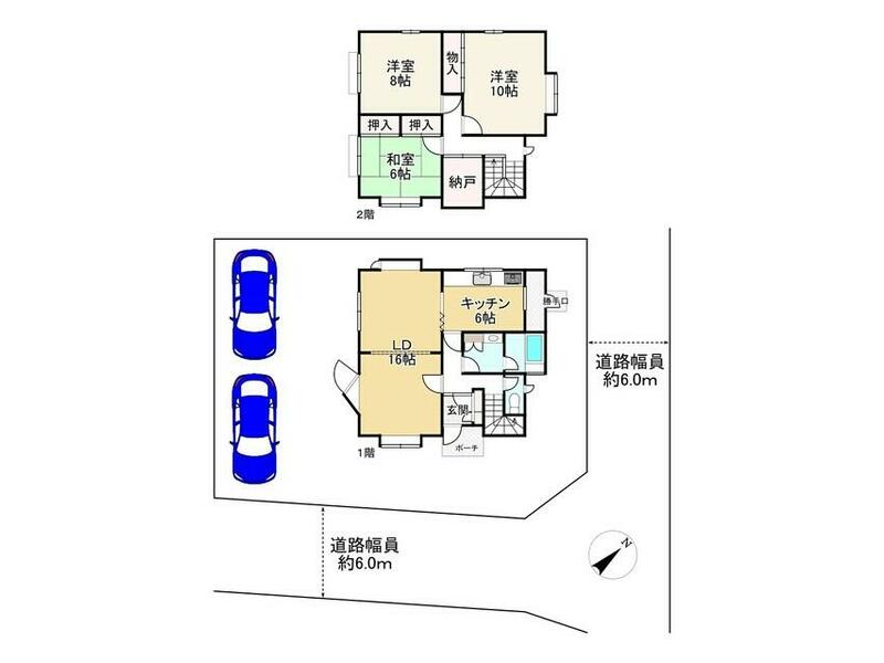 Kōnan City, Bodai-ji Nishi 6-chōme (Yasu Station) 2-story 3SLDK