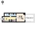 ルミノーサ三条小川 ２０５ １Kの間取り図
