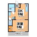 狛江市 猪方１丁目（狛江駅） 1階 １DKの間取り図