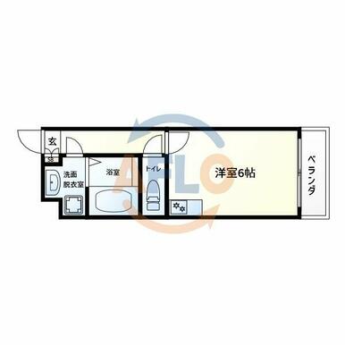 ハピネス岸里　間取り