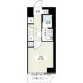 ＳＱＵＡＲＥ　ＣＩＴＹ　ＴＳＵＲＵＭＩ　ＲＩＶＥＲＳＩＤＥ ４０５号室 １Kの間取り図