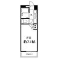 西落合ガーデン ２０４ １Kの間取り図