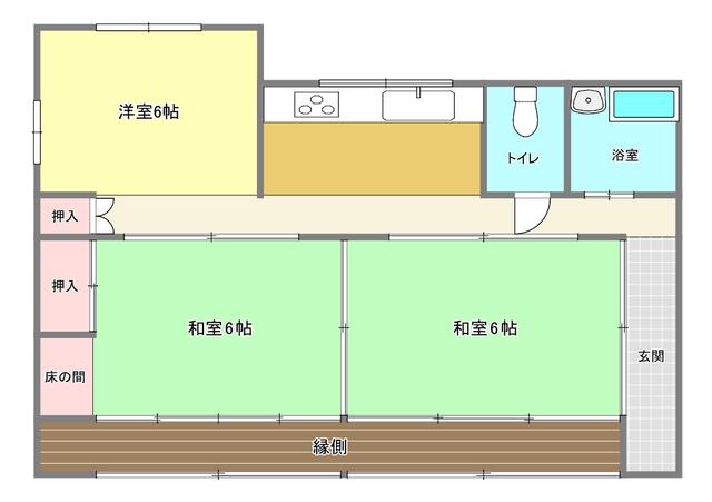Kobe City, Nishi Ward, Oshibedani-cho Kizu (Kizu Station) Single-story house, 2DK &mdash; photo 1
