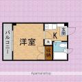 パレス・Ｙ 3階 １Kの間取り図