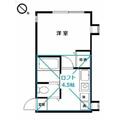 シャトー穂高 ２０５ １Kの間取り図