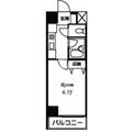 文京区 本郷２丁目（本郷三丁目駅） 8階 １Kの間取り図