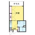 キャステリーノ三宿 1階 １Kの間取り図