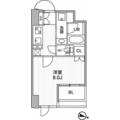 東神田テラスレジデンス 9階 １Kの間取り図