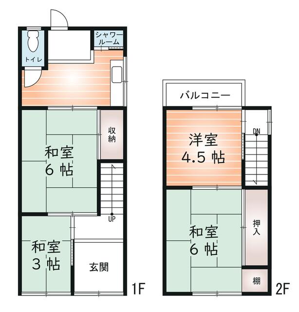 Higashimikuni 4-chome, Yodogawa-ku, Osaka City (near Higashimikuni Station) 2-story building, 4DK &mdash; photo 1