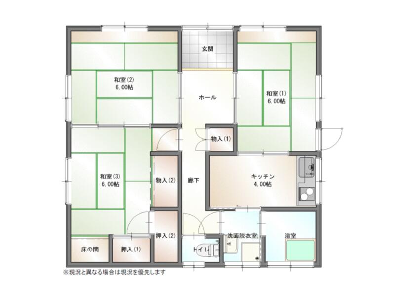 Nobeoka City, Nangōmachi Nakamura Otsu (Nangō Station) Single-story 3K