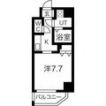 シェモア泉（旧名称　レジデンシア泉ＩＩ） 6階 １Kの間取り図