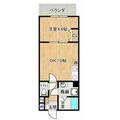 ＥＸハイツ今川 ２０１ １DKの間取り図