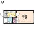 ベルハイツ花園 ２０７ １Kの間取り図
