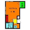 吉村ビル １０３ ワンルームの間取り図