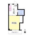 平和ビル ３０２ １Kの間取り図