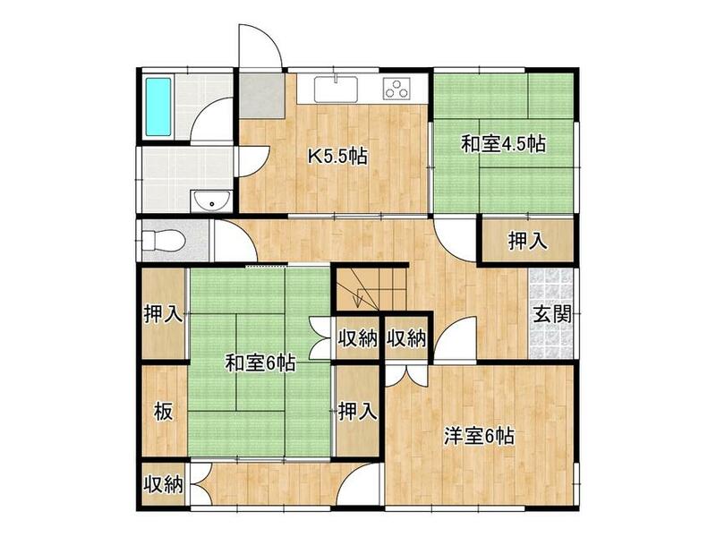 Nankoku City, Kureta, 2-story, 5K